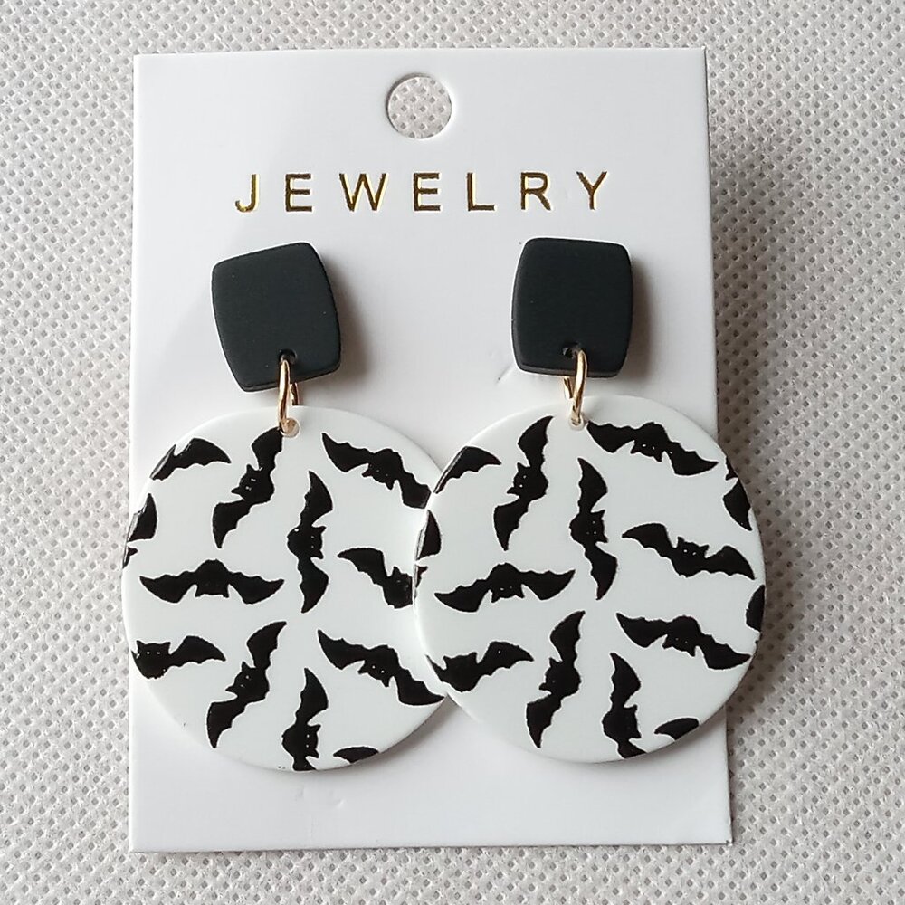 Halloween Bat Earrings, Ladies Earrings